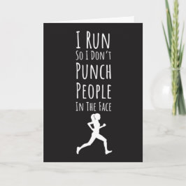 Funny Running Card Runner Fitness Joggen Marathon Karte