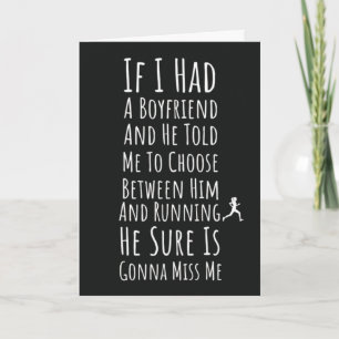 Funny Running Cards Runner Fitness Übung Spaß Karte
