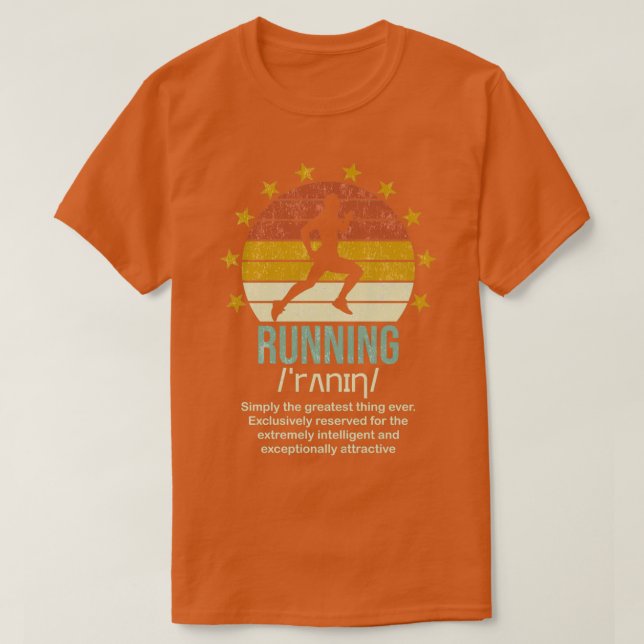 Funny Running Definition Runner Lustigen Sprüche L T-Shirt (Design vorne)