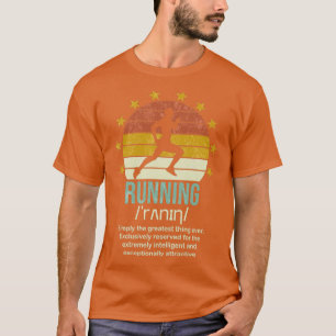 Funny Running Definition Runner Lustigen Sprüche L T-Shirt