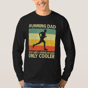 Funny Running for Men Vater Marathon Runner Coach T-Shirt