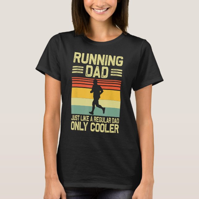 Funny Running for Men Vater Marathon Runner Coach  T-Shirt (Vorderseite)