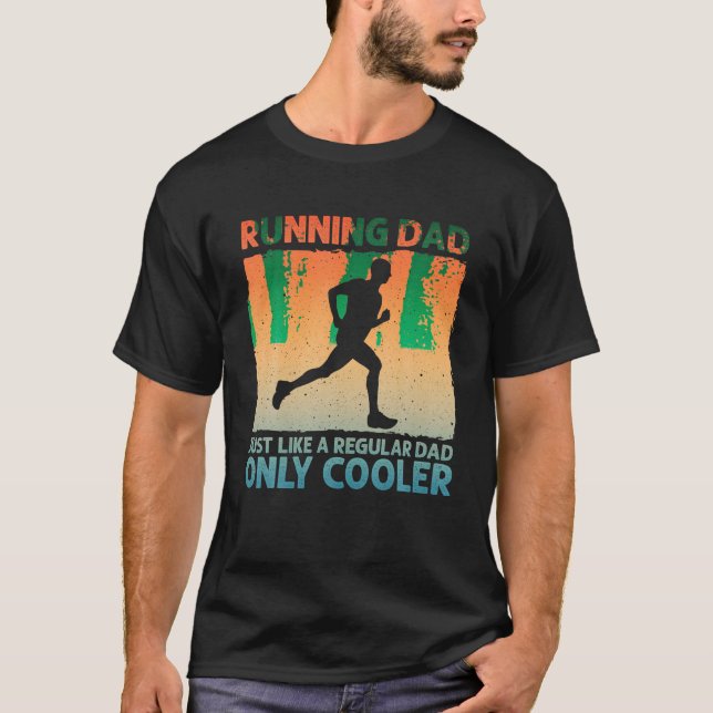 Funny Running for Men Vater Marathon Runner Coach  T-Shirt (Vorderseite)