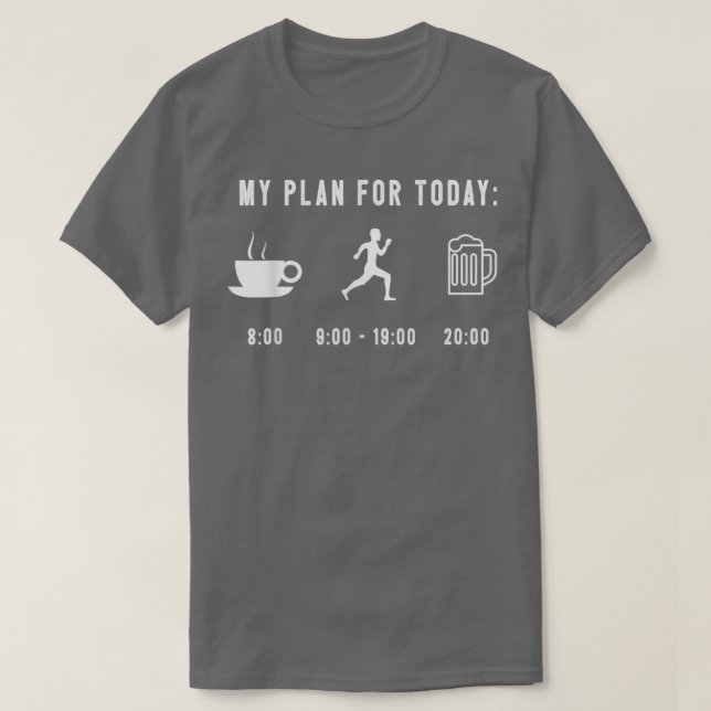 Funny Running Graphic Marathon Runner Jogger Desig T-Shirt (Design vorne)