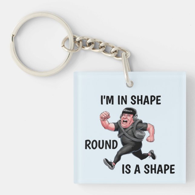 Funny Running Man Schlüsselanhänger (Vorderseite)