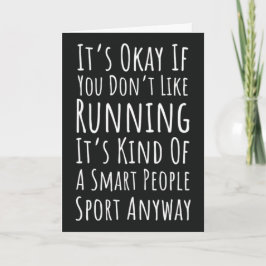 Funny Running Ornaments Runner Sports Athlete Karte