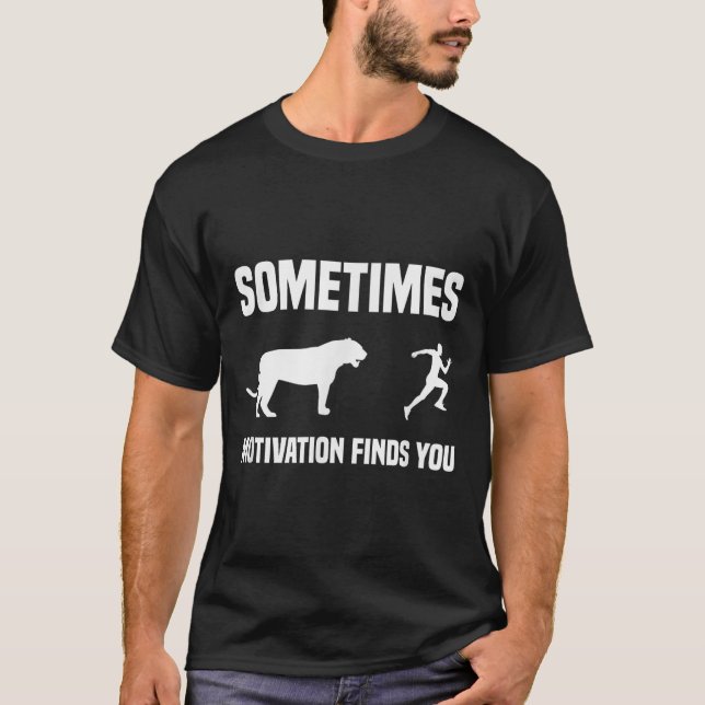 Funny Running Shirt Sport Runner Tiger Motivation (Vorderseite)