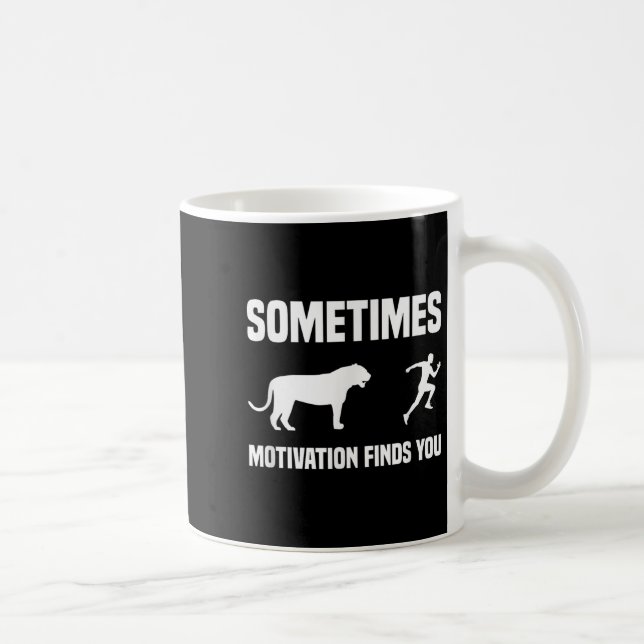 Funny Running Shirt Sport Runner Tiger Motivation Kaffeetasse (Rechts)