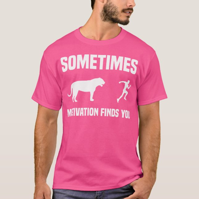Funny Running Sport Runner Tiger Motivation Finds  T-Shirt (Vorderseite)