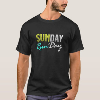 Funny Running Tank Top mit Sprichwort Sonntag Rund
