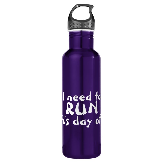 Funny Running Zitat Trinkflasche (Vorderseite)