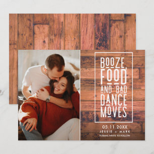 Funny Rustic Foto Wedding Save The Date