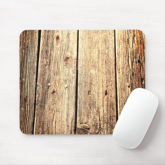 Funny Rustic Weathered Barn Holz Textur Mousepad (Mit Mouse)