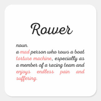 Funny Ruwing Definition Quadratischer Aufkleber
