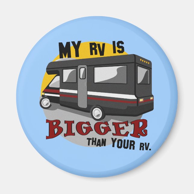 Funny RV Camping Magnet (Vorne)