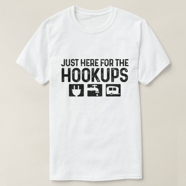 Funny RV Camping T-Shirt for Hookup Lovers (Design vorne)