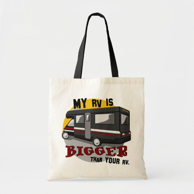 Funny RV Camping Tote Bag Tragetasche (Vorne)