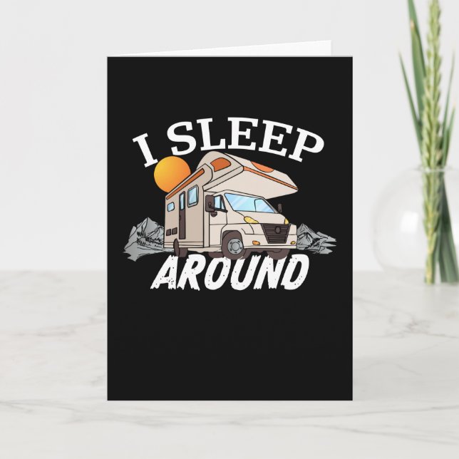 Funny RV Motorhome Camper van Owner Geschenk Karte (Vorderseite)