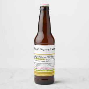 Funny RX Beer Label Bierflaschenetikett