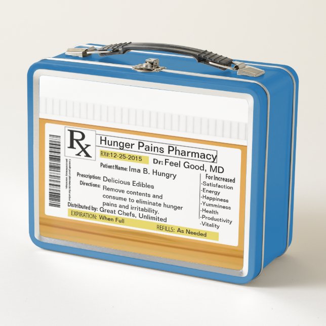 Funny RX Custom Metall Brotdose (Vorderseite)