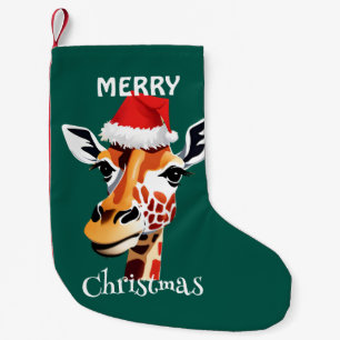 Funny Safari animal Giraffe Santa Xmas Party Kleiner Weihnachtsstrumpf
