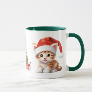 Funny Safari Tiere Cat Weihnachtskostüm Tasse