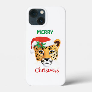 Funny Safari Tiere Cheetah Leopard Santa Xmas Case-Mate iPhone Hülle