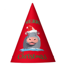 Funny Safari Tiere HIPPO Weihnachtskostüm Partyhütchen