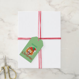 Funny Safari Tiere Löwe Weihnachtskostüm Geschenkanhänger