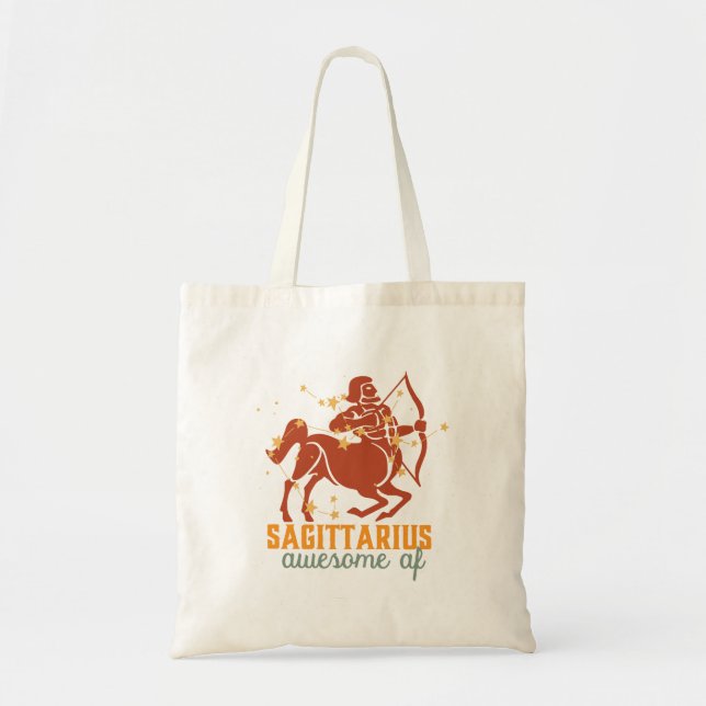 Funny Sagittarius Zodiac Star Astrologie Phantasti Tragetasche (Vorne)