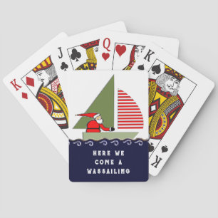 Funny Sailing Christmas Spielkarten