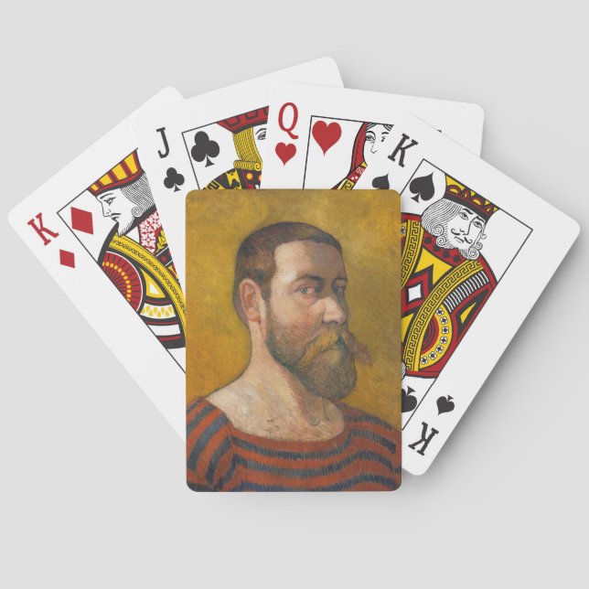 Funny Saille Face Vintage Art Familienspiel Poker Spielkarten (Rückseite)