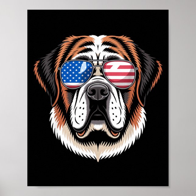 Funny Saint Bernard Costume For Men Women St Berna Poster (Vorne)