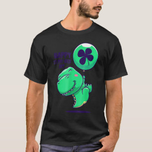Funny Saint Patrick Day Flying Dinosaur mit Ballo T-Shirt