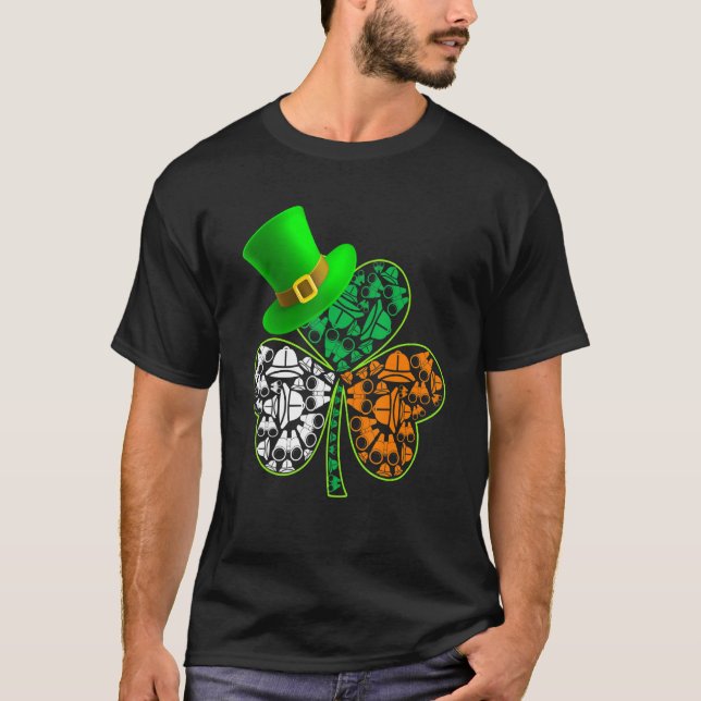 Funny Saint Patrick S Day Zoo Halter Kleeblatt Hat T-Shirt (Vorderseite)