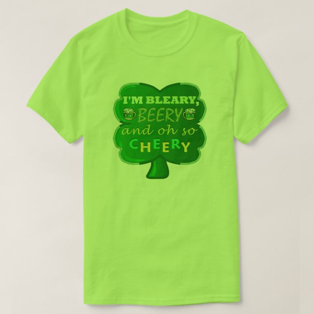 Funny Saint Patrick's Day Beer T-Shirt (Design vorne)