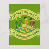 Funny Saint Patrick's Day Leprechaun Brauerei