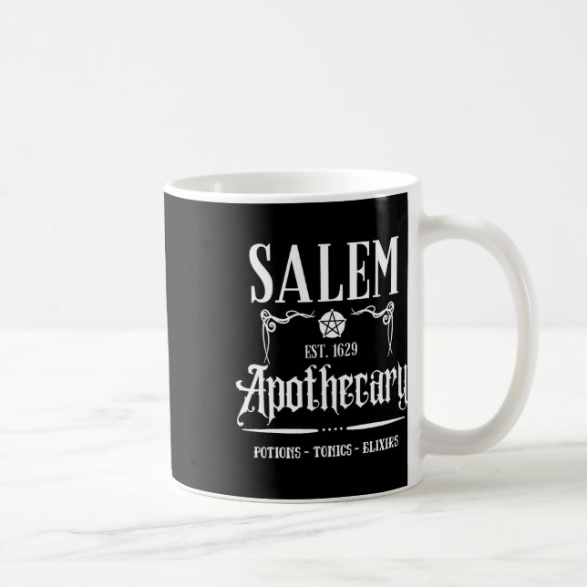 Funny Salem Witch Machusetts Apothecary Halloween Kaffeetasse (Rechts)
