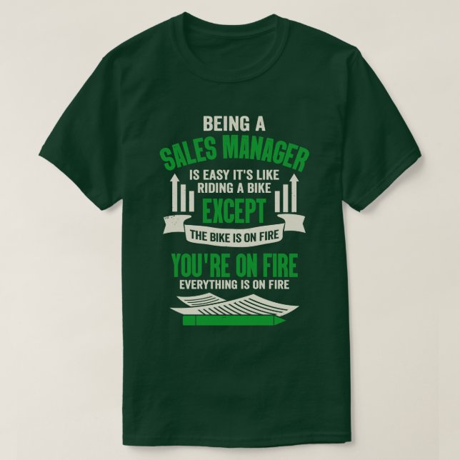 Funny Sales Manager-Geschenk T-Shirt (Design vorne)