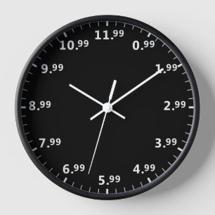 Funny Sales Pricing Wall Clock - Store Owner Clock Uhr