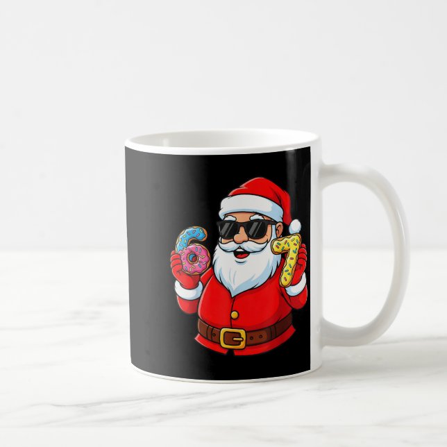 Funny Santa 67 Ice Cream Drip Christmas Xmas Boys  Kaffeetasse (Rechts)