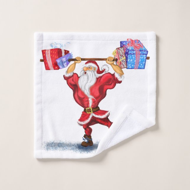 Funny Santa Bath Handtücher Weihnachtsgeschenk (Waschlappen)