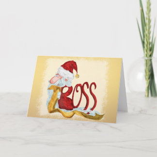 Funny Santa Boss Weihnachten