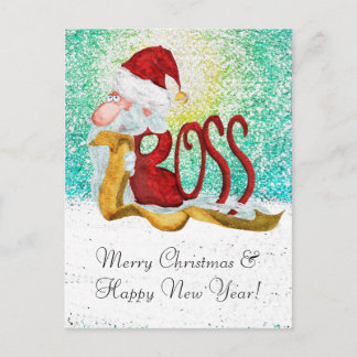 Funny Santa Boss Weihnachten