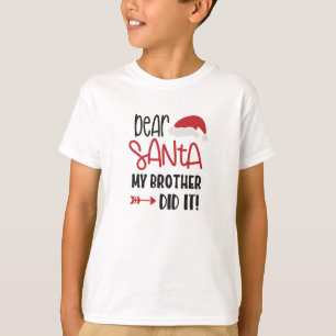 Funny Santa Boys Weihnachten T-Shirt