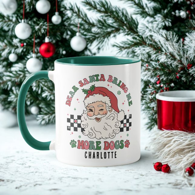 Funny Santa Brè Mehr Hunde Weihnachten Personalisi Tasse (Von Creator hochgeladen)