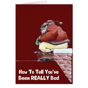 Funny Santa Cartoon - Weihnachten