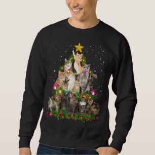 Funny Santa Cats Kitten Weihnachtsbaum Katze Mama  Sweatshirt
