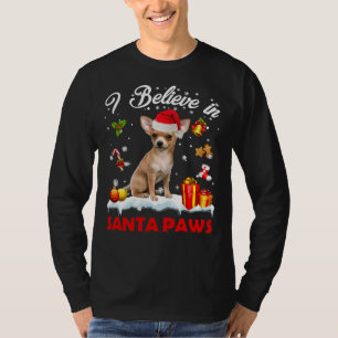 Funny Santa Chihuahua Claus Dog Weihnachtsdekor T-Shirt