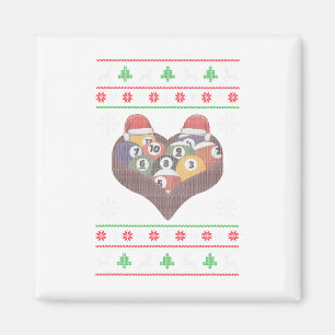 Funny Santa Claus Ball Pool Player Ugge Weihnachte Magnet